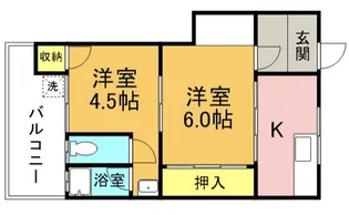 鳳ハイツ【3階】の間取り