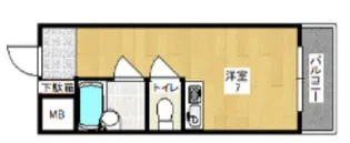 川口ハイツ【9階】の間取り