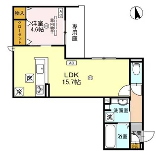 D-residence鳳中町【1階】の間取り