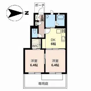 ルミエール諏訪森【1階】の間取り