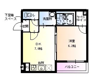 フジパレス堺もずⅢ番館【1階】の間取り