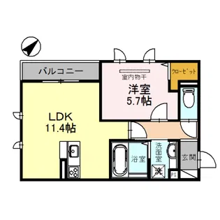 Heritage中百舌鳥【3階】の間取り