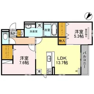 SoleilLevant【1階】の間取り