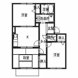 フローレンス泉【1階】の間取り
