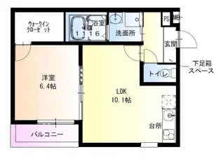 フジパレス泉大津Ⅱ番館【2階】の間取り