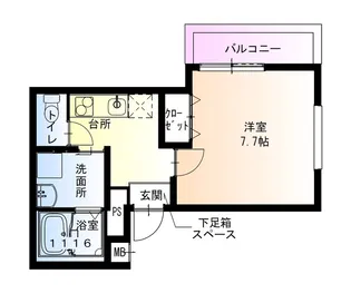 フジパレス百舌鳥八幡Ⅱ番館【2階】の間取り
