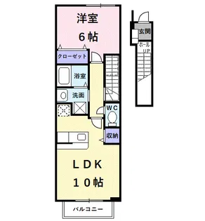 クレメントユニティ【2階】の間取り