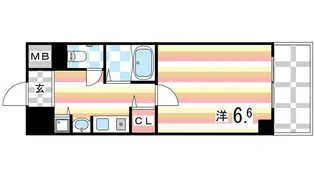 ロイヤルヒル神戸三ノ宮II【2階】の間取り