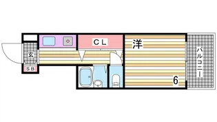 グレイス山手【4階】の間取り