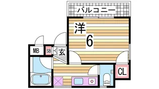 カーサ滝の茶屋【3階】の間取り