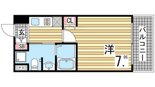 1Kの間取り画像
