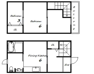テラスMITO【1階】の間取り