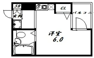 ヒルバレー妙法寺駅前【502号室】の間取り
