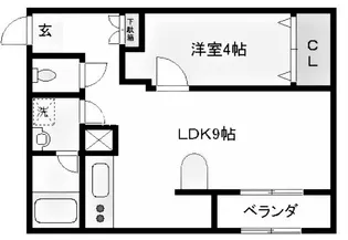兵庫県神戸市垂水区福田2丁目【マンション】の間取り