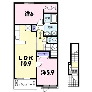 レジェンド【2階】の間取り