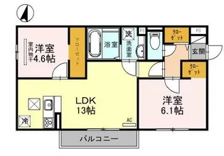 ラ・ヴェール杉尾台【1階】の間取り