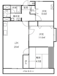 兵庫県神戸市垂水区霞ケ丘7丁目【マンション】の間取り