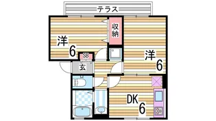 兵庫県神戸市垂水区下畑町字石畳【アパート】の間取り