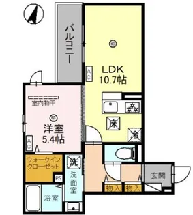 兵庫県神戸市灘区岩屋北町2丁目【アパート】の間取り