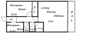 兵庫県神戸市須磨区白川台7丁目【マンション】の間取り