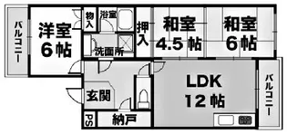 兵庫県神戸市垂水区福田4丁目【マンション】の間取り