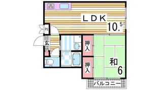 兵庫県神戸市垂水区清水通【マンション】の間取り