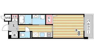 兵庫県神戸市須磨区村雨町4丁目【マンション】の間取り