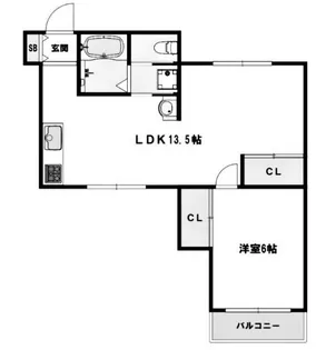 BLAN CUBE 神戸北 D棟【2階】の間取り