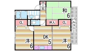 シャルマンコート【1階】の間取り