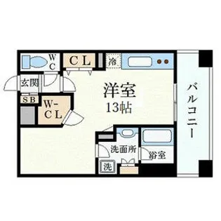 プレジール三ノ宮【7階】の間取り