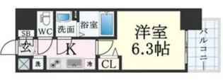 プレサンス新神戸駅前【8階】の間取り