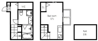 ハーモニーテラス瑞穂通【1階】の間取り