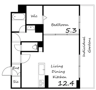 エクセレントガーデンヒルズ【1階】の間取り