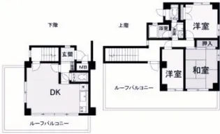 ロイヤル浜芦屋【5階】の間取り