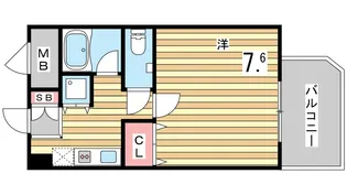 メゾン・ド・ヴィレ須磨潮見坂【2階】の間取り