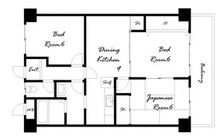 ハイムアゼーリア【7階】の間取り