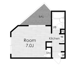 ヒルバレー妙法寺駅前【3階】の間取り