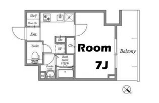 GENOVIA神戸湊川公園【13階】の間取り