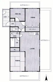 サンシャイン舞子【3階】の間取り