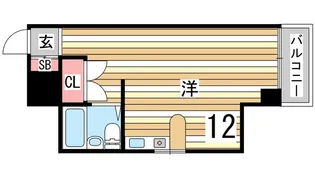 サンコール魚崎【4階】の間取り