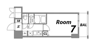 1Kの間取り画像
