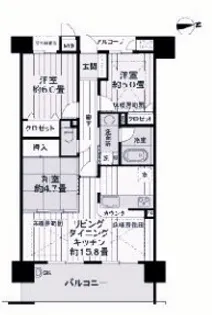 アルファステイツ垂水星が丘【7階】の間取り