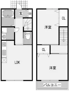 キャッスルメゾン舞子ヒルズ【1階】の間取り