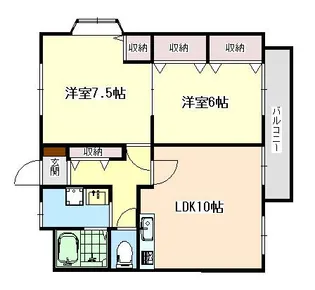 パナグランデ五色山【2階】の間取り