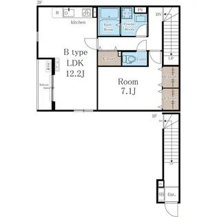 リブリ・長尾【2階】の間取り
