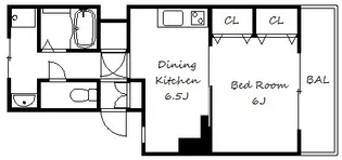 ユーコート岡本【1階】の間取り