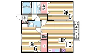 アンダンテ鈴蘭【1階】の間取り