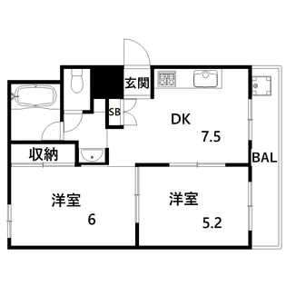 マンションモルフェ【3階】の間取り