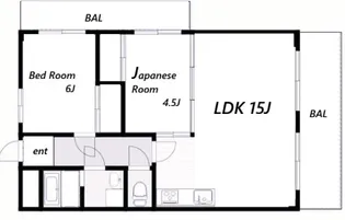 サンライズ垂水【6階】の間取り