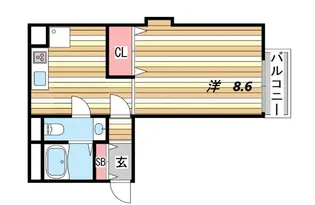 ハイグレード甲南【3階】の間取り